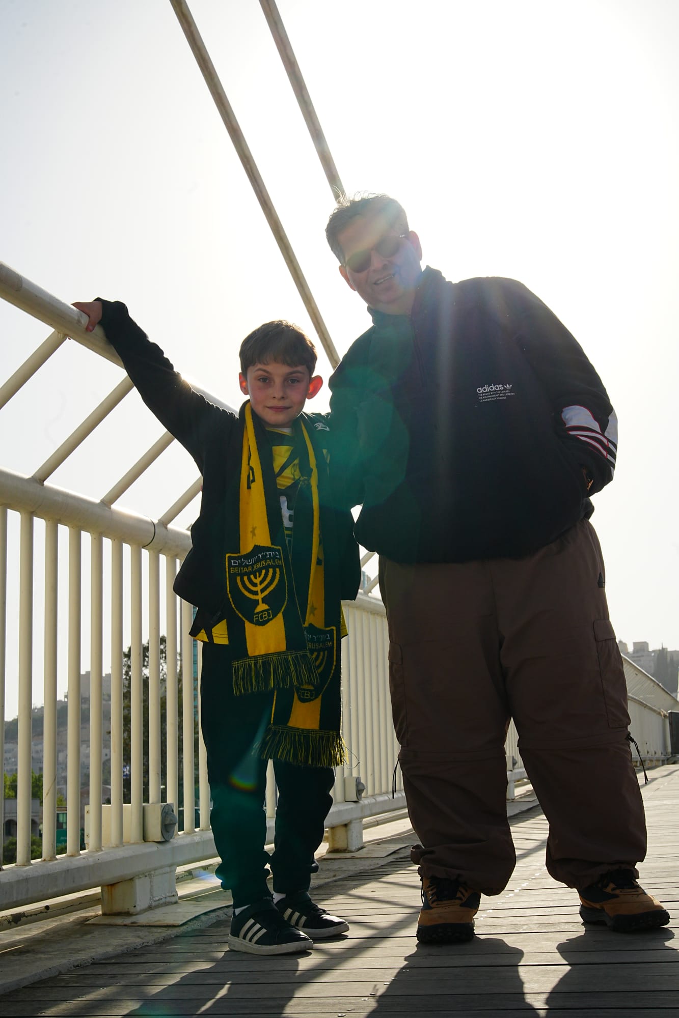 Supporters cheering on match day