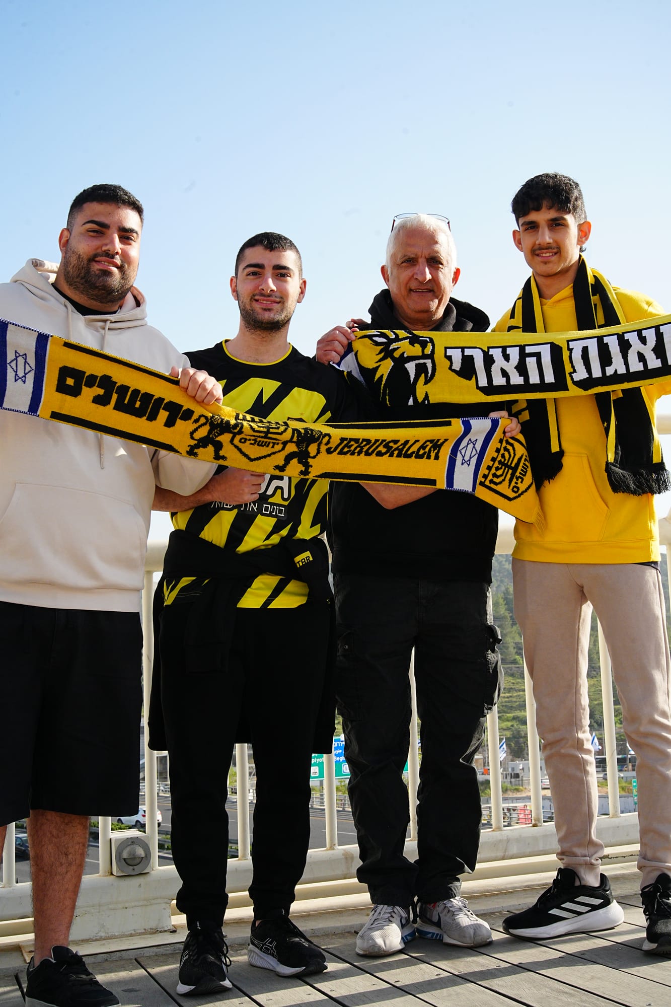Fans with flags and scarves