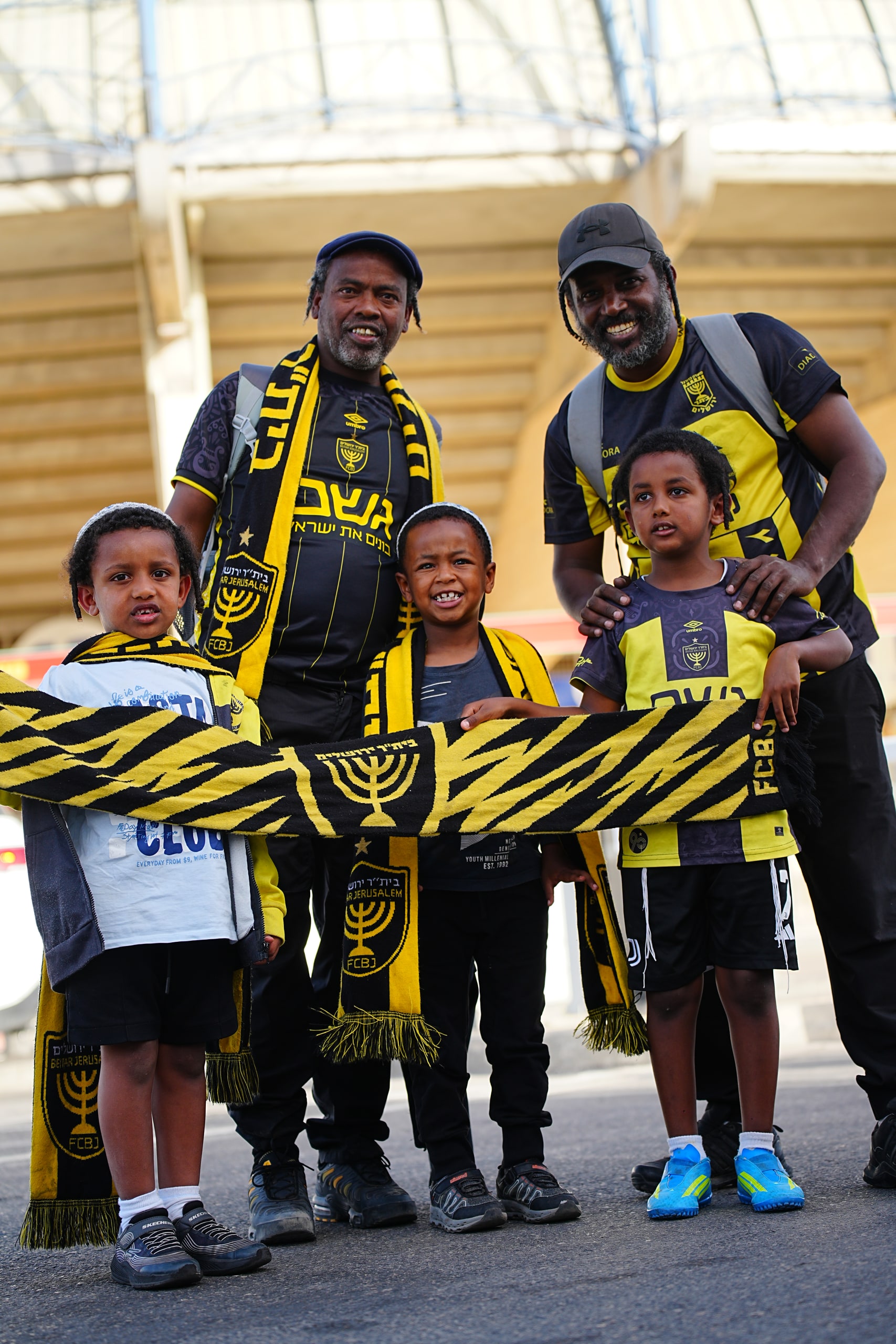 Match day atmosphere — the terraces