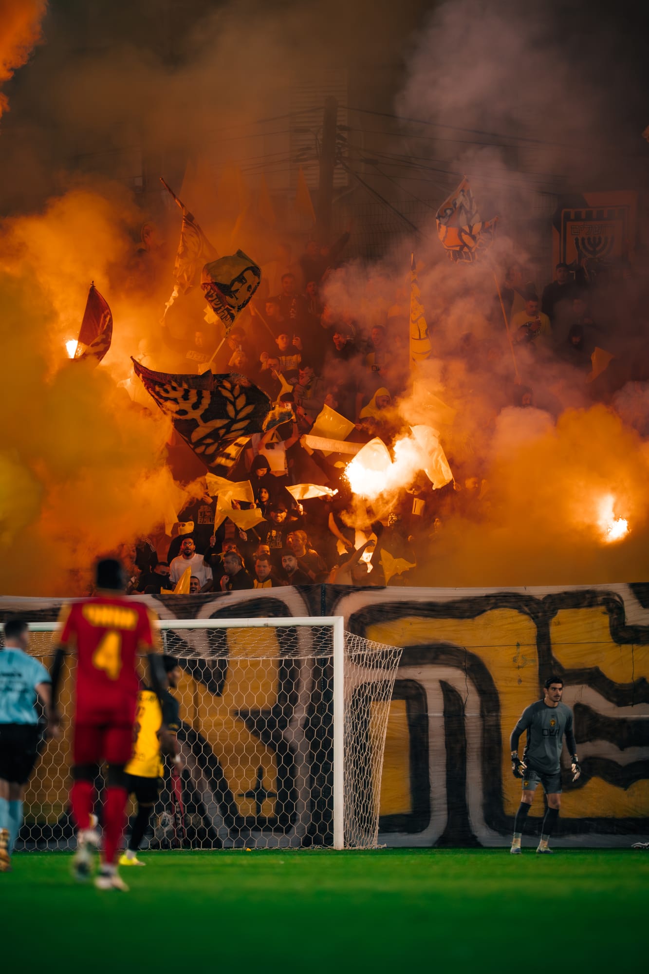 Match day tifo display