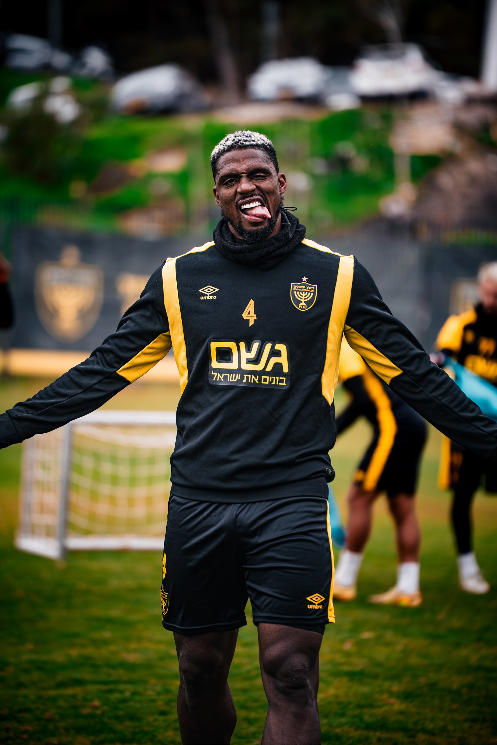 Player during training drill