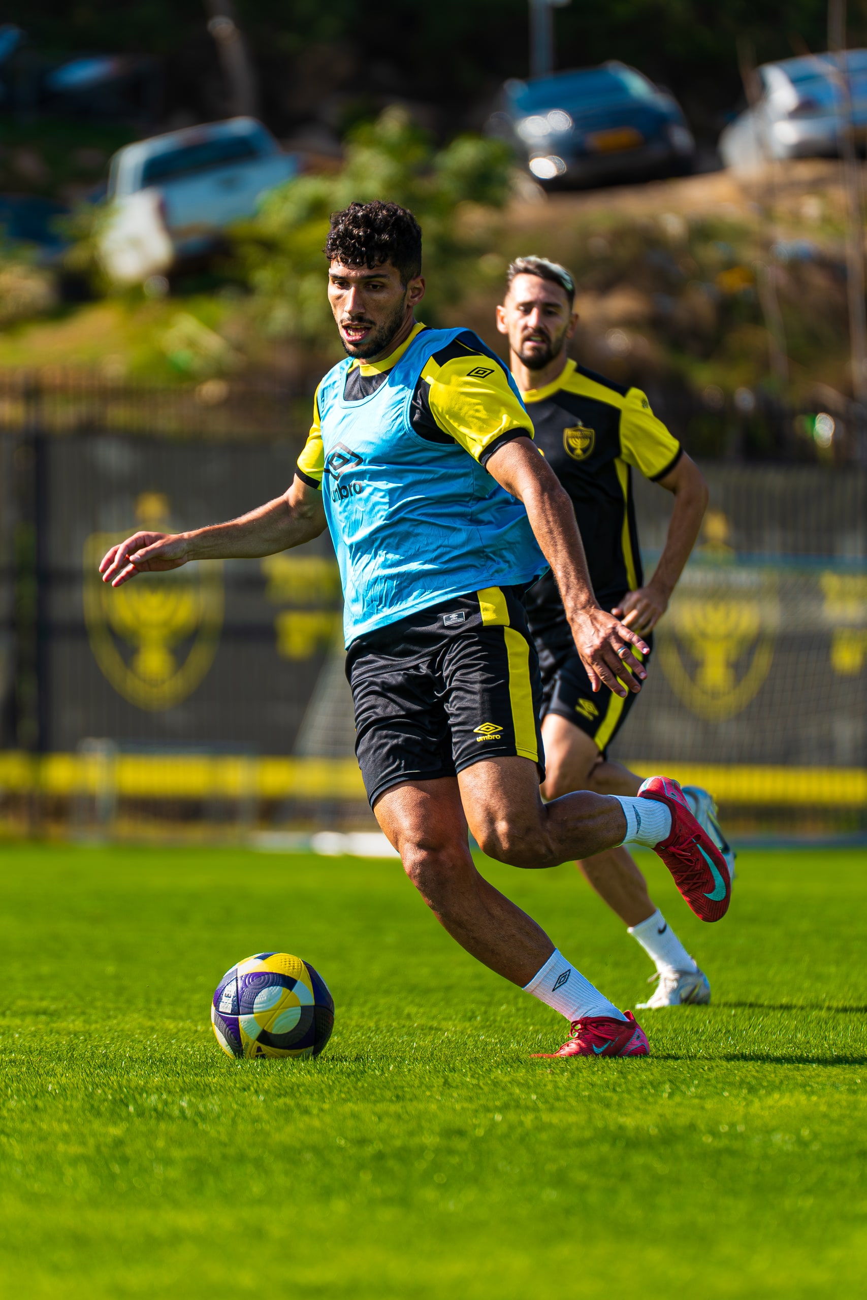Training session — close-up action