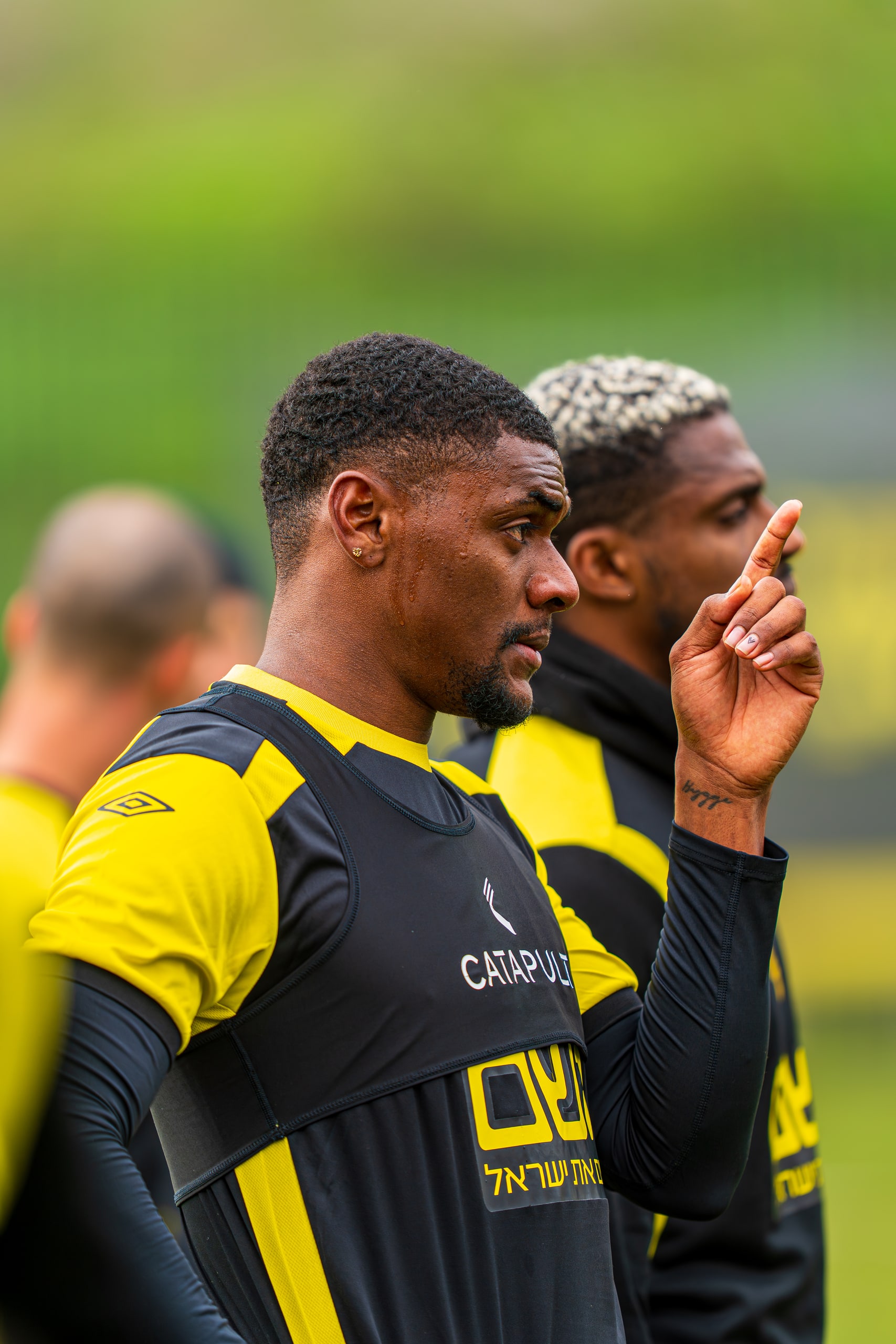 Training session — player in action